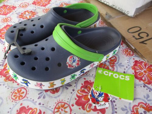 Grateful Dead 50th Anniversary Dancing Bears Crocs Size Men's 10 Women's 12 NWT