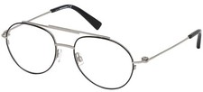 DSQUARED2 DQ5266 001 Black  Silver Metal Aviator Eyeglasses Frame 54-18-145 LP
