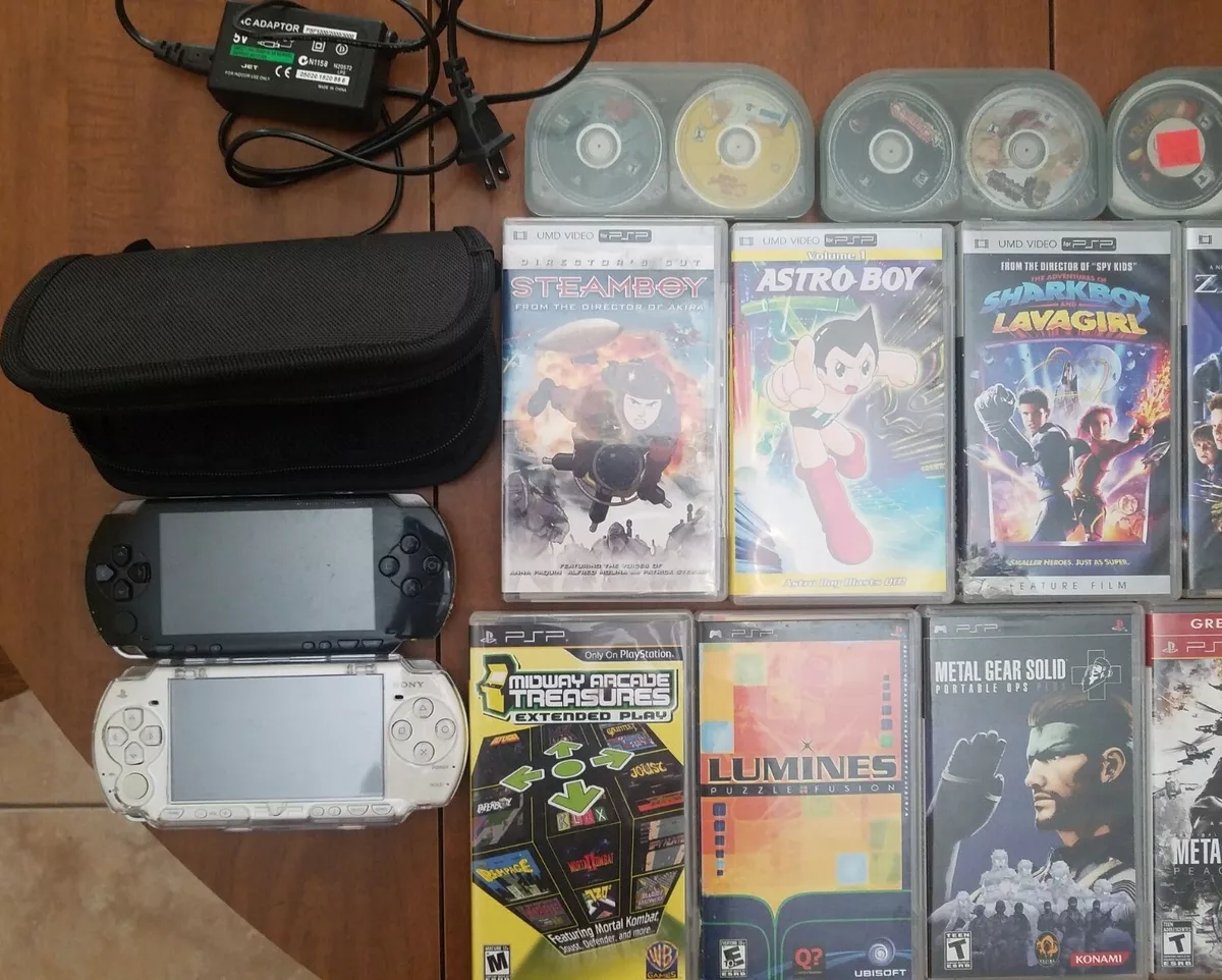 PSP 1000 (US) & 2000 (JP) w/Games & UMD Movies (TESTED