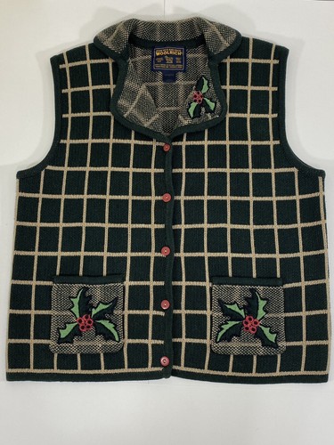 Woolrich Christmas Sweater Vest Green 