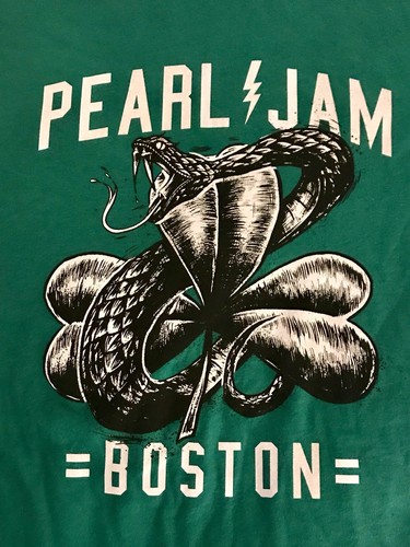 Pearl Jam t-shirt Boston 2xl fenway park 2018 pj tour clover green new - 第 7/12 張圖片