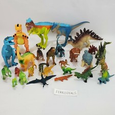 27 Mixed Toy Dinosaurs Lot Assorted all Used various styles and conditions