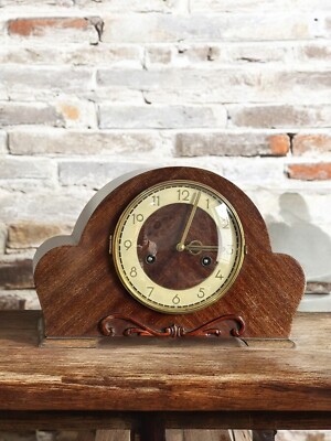 Art Deco Mantle Clock by HAC, Hamburg American Clock Company