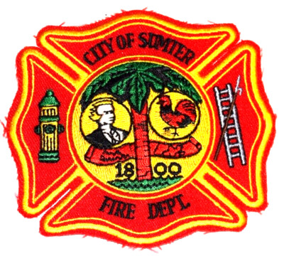 SUMTER   FIRE DEPT   SOUTH CAROLINA Fire Patch EMS Rescue Public Safety ROOSTER
