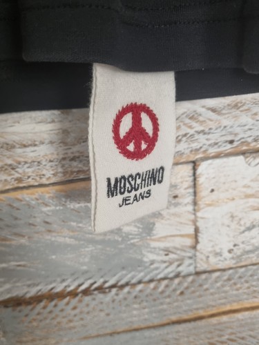 Moschino Studded Black Crewneck Sweatshirt Mens Size Large (vintage) - Picture 7 of 8