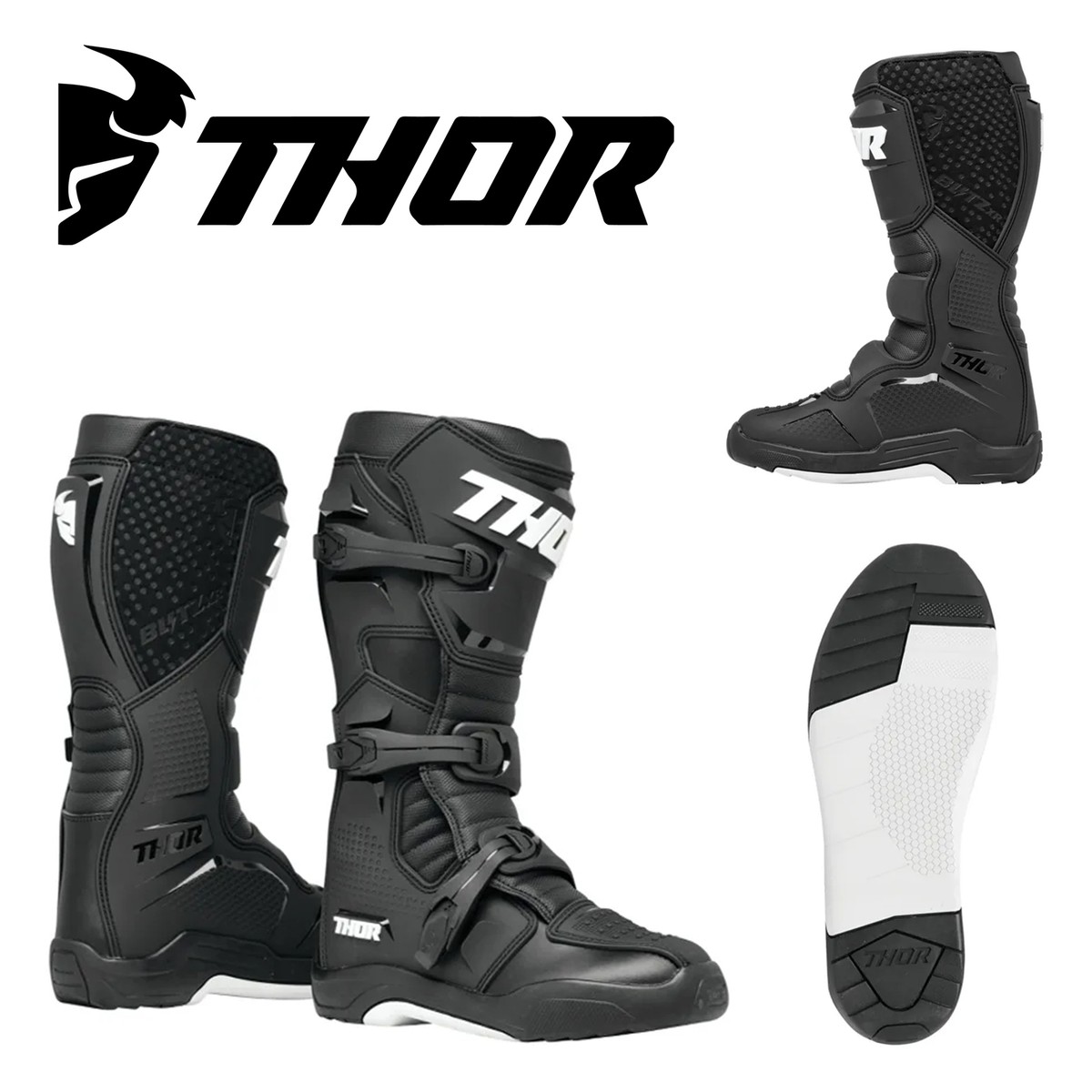 Thor Blitz XR Adult Motocross Boots MX Motorbike Off-road Dirt