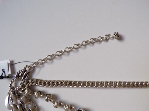 Chico’s Silver Chain Center Stance NOSZ SP11-21 Necklace; @c5 - Picture 6 of 9