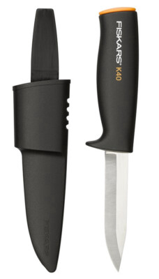 FISKARS K40 Universal Garden Knife with Case 125860 225mm