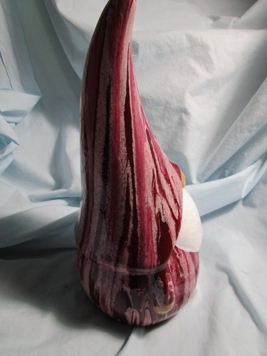 Gnome Statue Handmade-Inside or outside- Red Drip Paint - Picture 4 of 7
