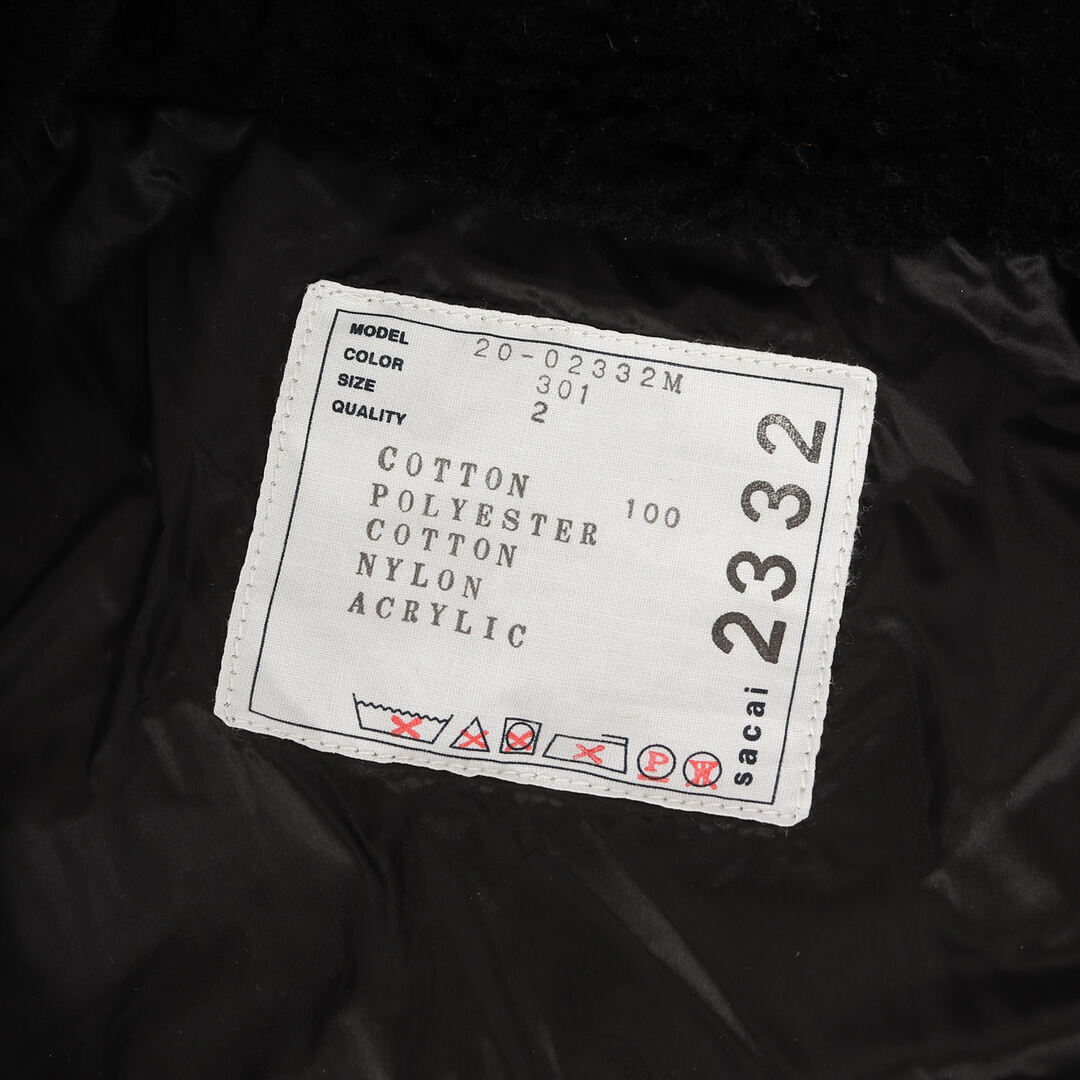 Sacai Sakai Jacket Size: 2 Dr. Woo Bandana Print Hooded Padded 