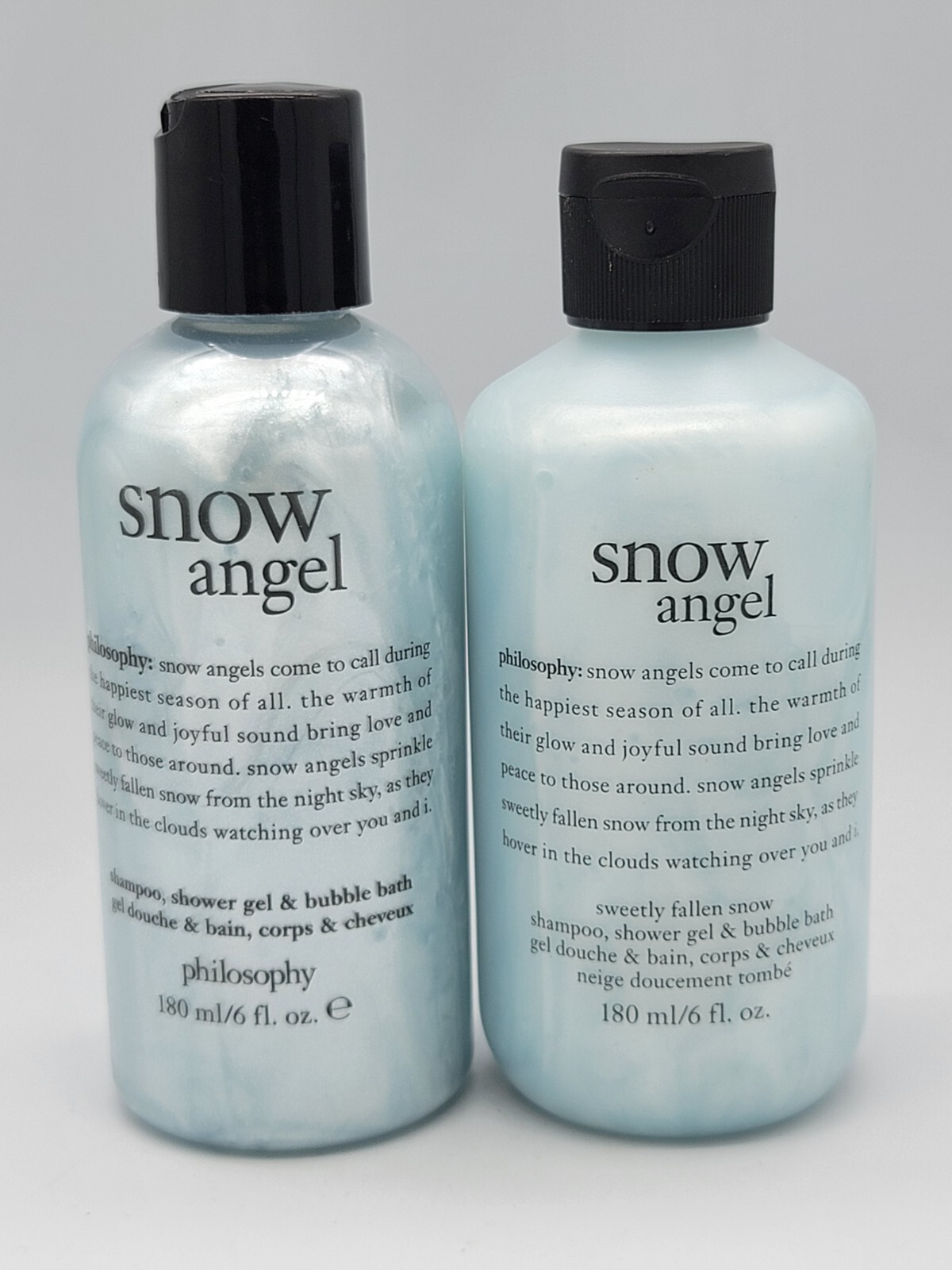 PHILOSOPHY SNOW ANGEL SHAMPOO, SHOWER GEL ,BUBBLE BATH 6 oz QTY2 eBay