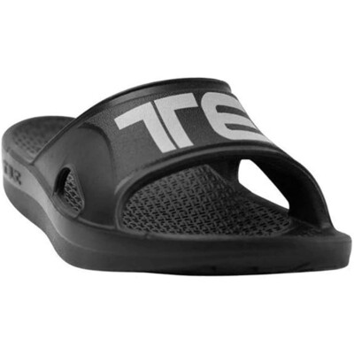 Telic Recharge Arch Support Comfort Slide Sandals Midnight Black
