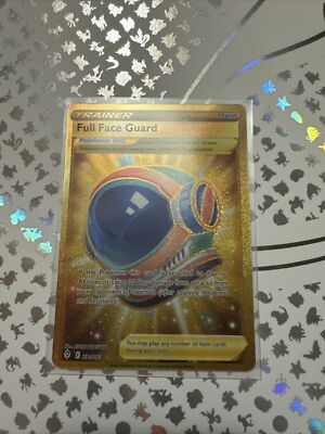 Full Face Guard 231/203 Gold Secret Rare Card - 2021 Pokémon Evolving Skies - NM