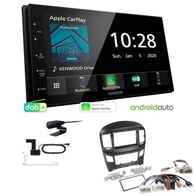 Kenwood Radio Apple CarPlay für Hyundai H-1 Cargo und Travel auto Klima schwarz