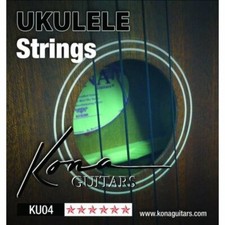 KONA GUITARS UKULELE STRINGS KU04 CLEAR NYLON NEW 