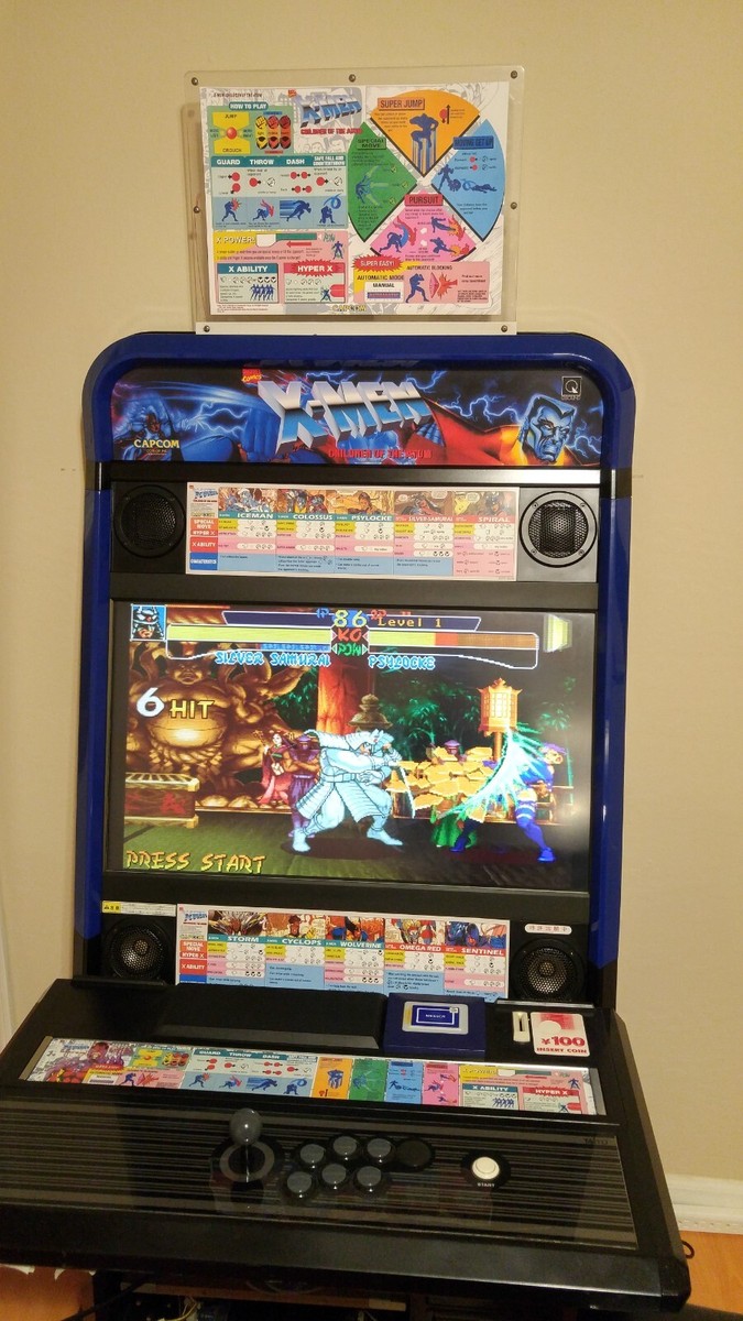 Capcom X-men Children of the Atom Art Set for Taito Vewlix CPS2