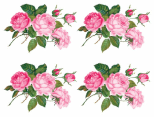 Vintage Image Victorian Shabby Pink Roses Transfers Waterslide Decals ...