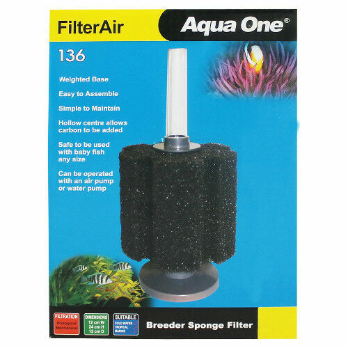 Aqua One Filter Air 136 Air Filter 12 Wx 24 Hx 12 Dcm 19886 - Image 3