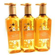 3-PACK Bath and Body Works ICED CINNAMON ROLLS Cleansing Gel Hand Soap 8oz NEW