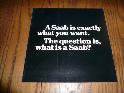 1980 SAAB Sales Brochure - Vintage