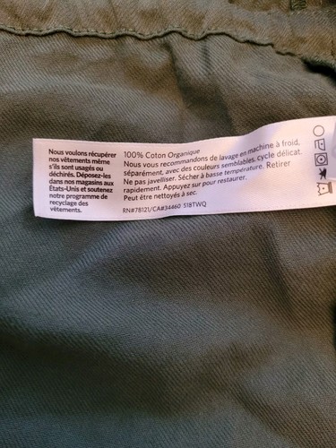 Eileen Fisher Nori Green Soft Organic Cotton Twill Drawstring Jacket Sz. Large - Picture 14 of 21