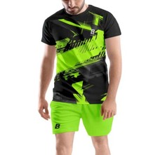 Printed Super Net Comfortable T shirt Shorts Set for Sports Gym