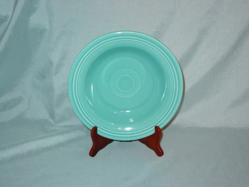 Vintage Homer Laughlin Fiesta Turquoise Wide Rim Soup Salad Bowl
