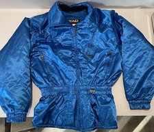 New Vintage Women’s Head Blue Winter Snow Ski Wear Jacket Coat Size 10