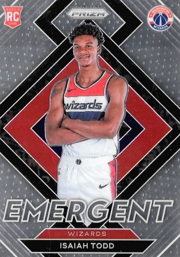 Isaiah Todd #30 (RC) - Washington Wizards - 2021-22 Panini Prizm Emergent - 第 1/3 張圖片