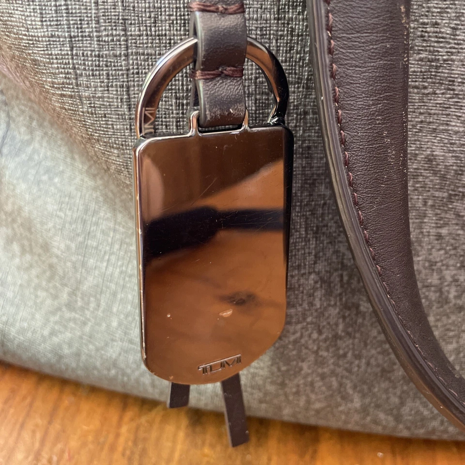 Tumi Stanton ESME BUSINESS BRIEF Earl Grey Handbag Purse - Image 3 of 4