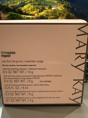 MARY KAY TIMEWISE REPAIR VOLU-FIRM ~THE GO SET TRAVEL SIZE MINI ~ NEW 5 PC