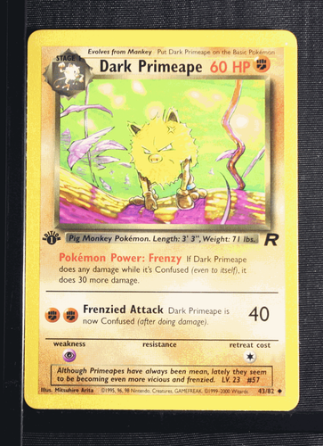 PSA 9 MINT 2000 Pokémon Team Rocket #43 Dark Primeape 1st Edition !!! - Picture 3 of 4