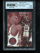 Michael Jordan 1993-94 Fleer #3 Sharp Shooter NBA Chicago Bulls GEM MINT 10
