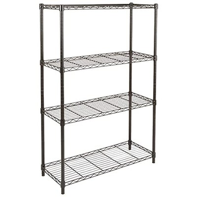 Amazon Basics 4-Shelf Adjustable Heavy Duty Steel Wire Rack Storage Shelving,