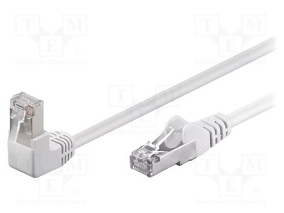 Patch cord RJ45-Stecker,RJ45-Stecker, abgewinkelt, unten