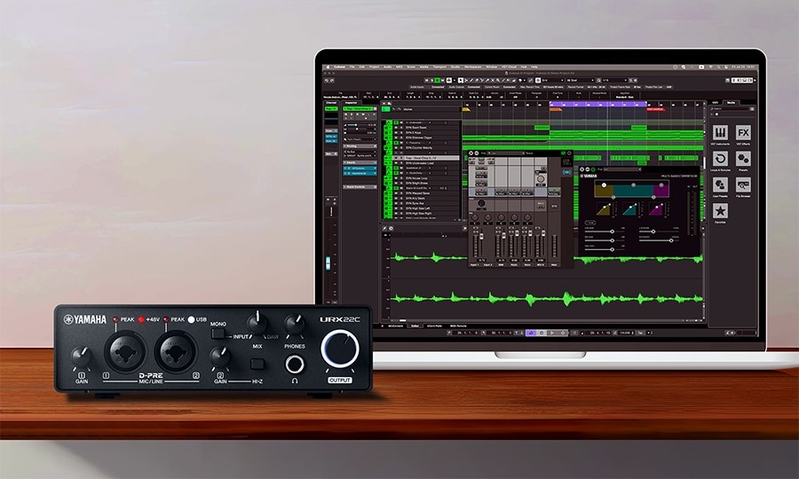 YAMAHA URX22USB-C ほぼ新品 Yamaha URX22C USB 3.0 Audio Interface 32-bit/192kHz Type-C