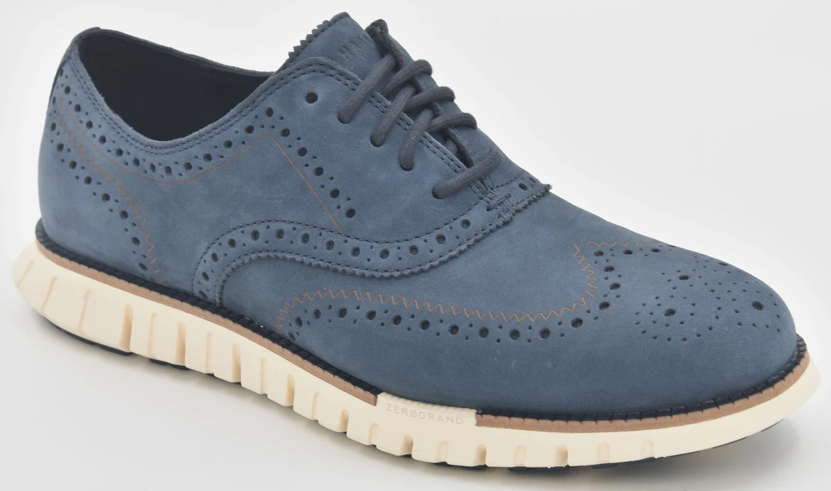 Cole Haan Blue Wingtip Dress Shoes for Men for sale | eBay display picture 3
