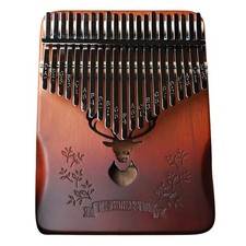 Kalimba Thumb Piano 21 key Marimba Wood Mbira Hand Rest Portable Mahogany Afr...