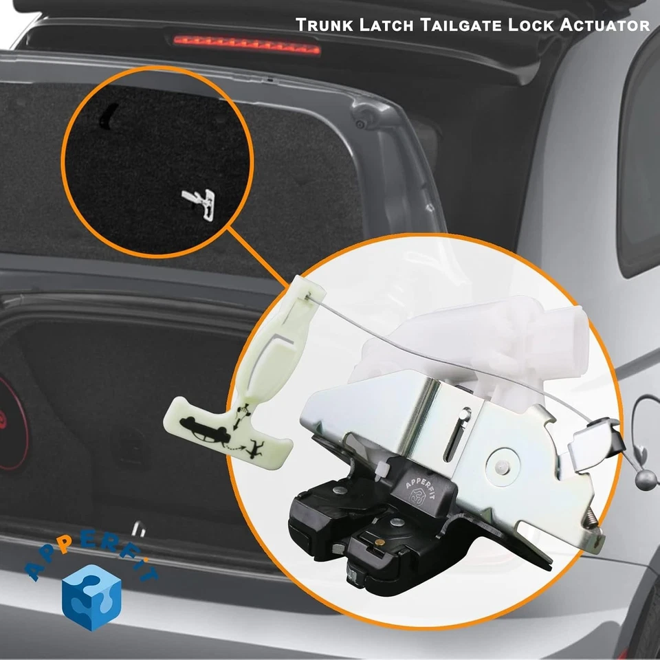 Actuador de bloqueo de pestillo de maletero 68084367AD para Fiat 500 2012-2019 - Repuesto directo Foto 4 de 4