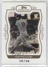 2008 Topps Sterling White Frame 38/50 Ted Williams #253 HOF g2u