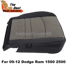 For 2009 10 11 2012 Dodge Ram 1500 2500 3500 SLT DRIVER Bottom Seat Cover Gray
