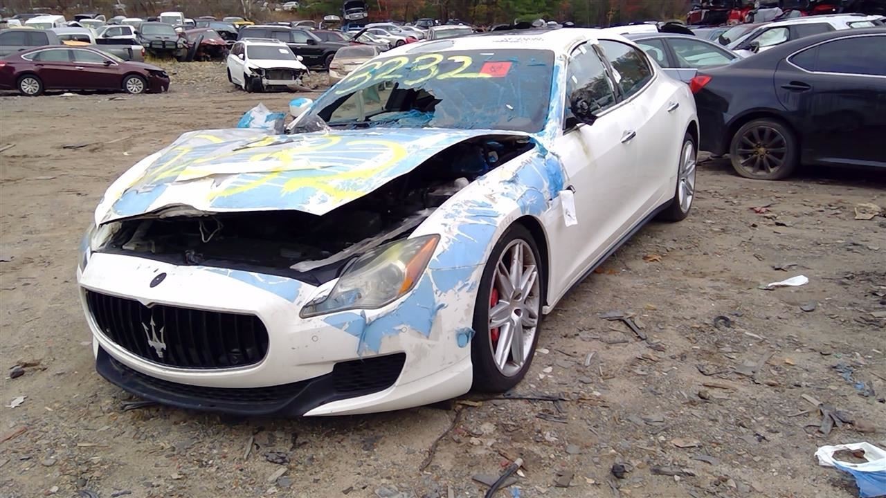 Rear Left Door Assembly Oem Bianco White Maserati Quattroporte 2013-17+