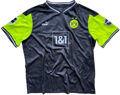 BVB Dortmund Sondertrikot Gr. 3XL Haaland neon retro Shirt null ne90n gelb 2021 - Bild 1 von 4
