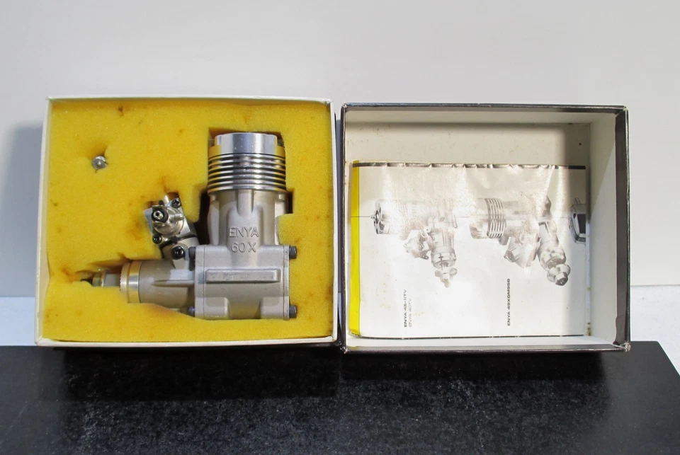 Enya 60XF-IIGM-10SB RING 9.95cc 2 Cycle Glow Engine for R/C Airplane Excellent - Image 2 of 4