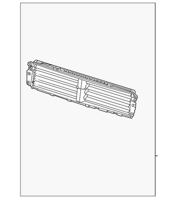 Genuine Volkswagen Radiator Shutter Assembly 3CM-122-321-G