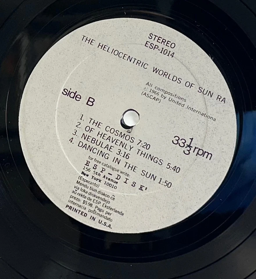 LP: Sun Ra – The Heliocentric Worlds Of Sun Ra, ESP-Disk’, Reissue, 180gram, 200 Foto 4 de 4