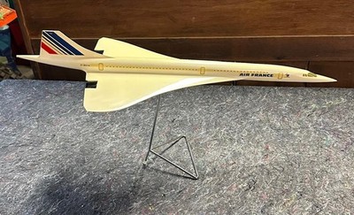CONCORDE Air France Ticket Agency Desk Model / Bourbon 25'' French Aircraft Plane