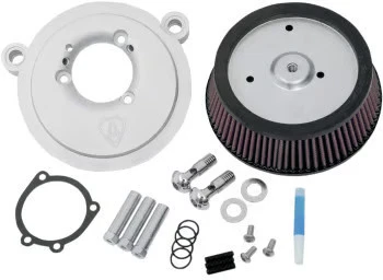 Kit de filtro de aire Arlen Ness Big Sucker Stage I - Placa de respaldo lisa - Rojo 18-500 Foto 2 de 4