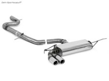 Fox Racinganlage ab Kat (mit Soundrohr) Ø70mm Audi A3 8P +Cabrio 2x76 rund