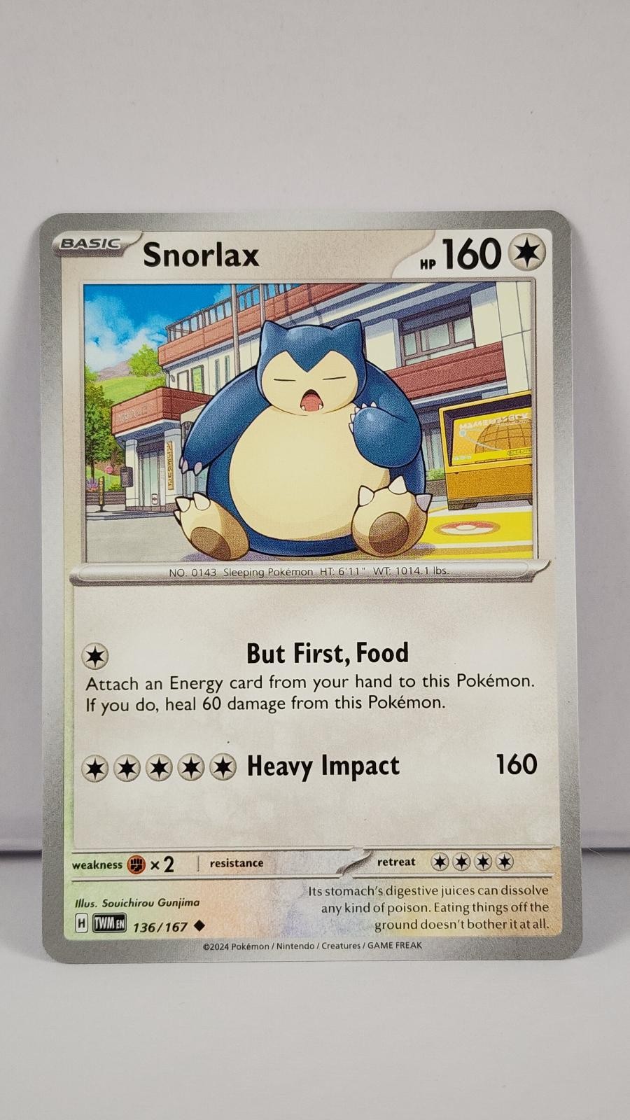 Snorlax 136/167 Twilight Masquerade Pokemon LP